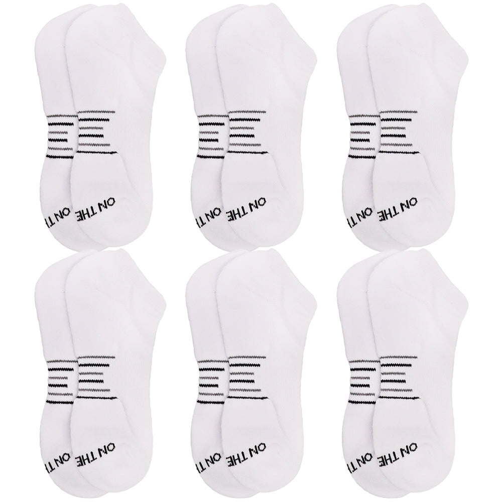 Men's Low-Cut Cushion Socks - Combo (6 Pair Pack)