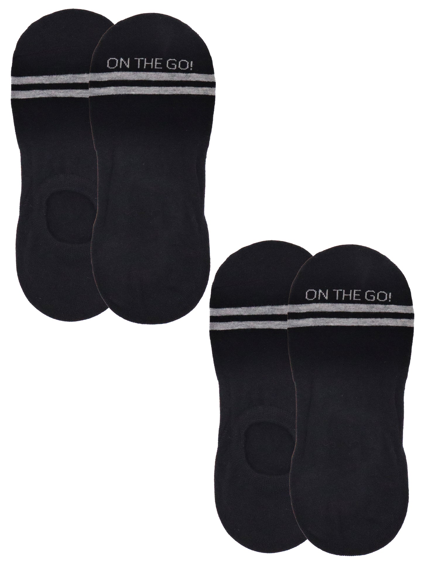 Men's Invisible Socks (2 Pair Pack) - On The Go Hosiery