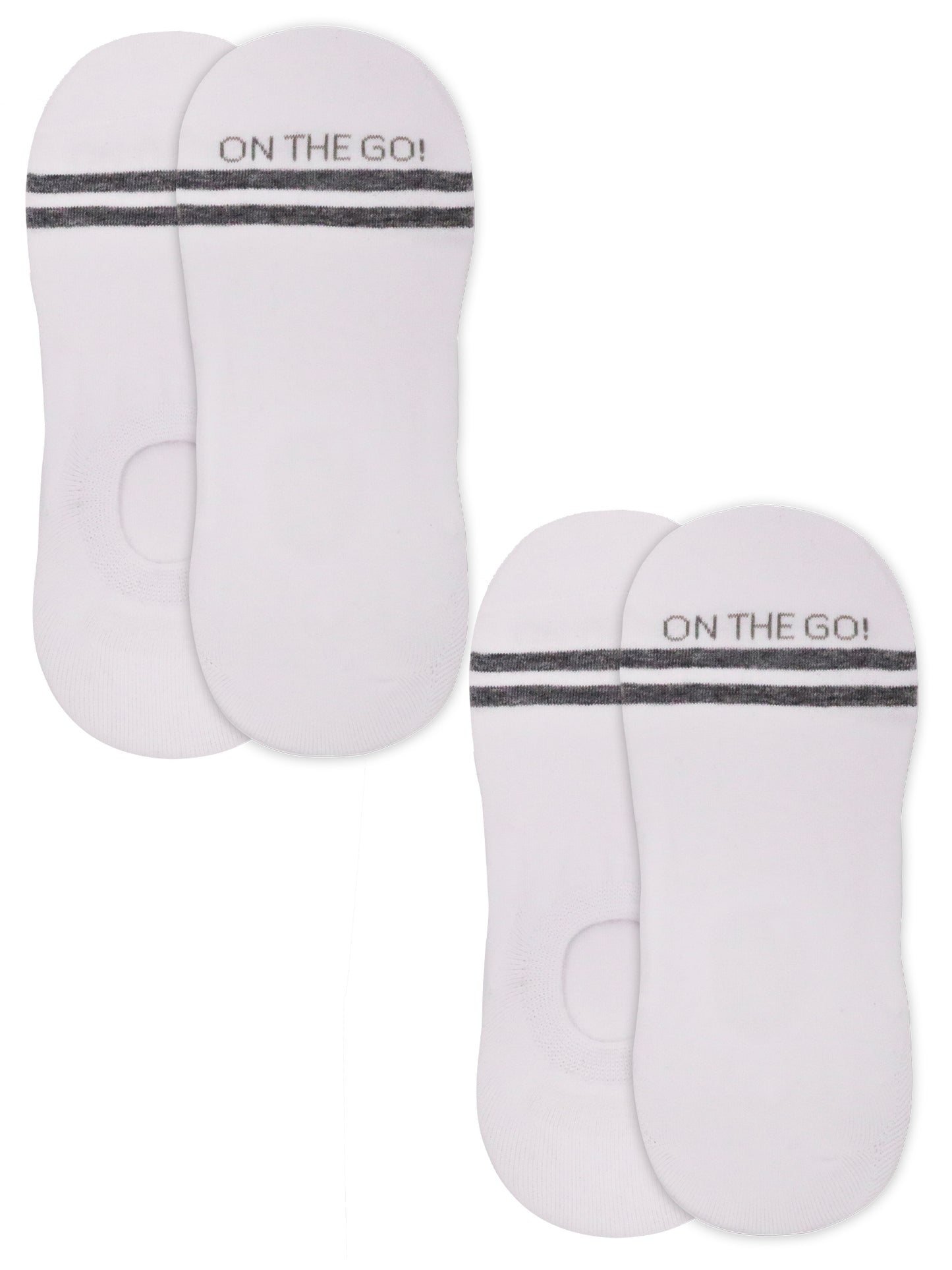 Men's Invisible Socks (2 Pair Pack) - On The Go Hosiery