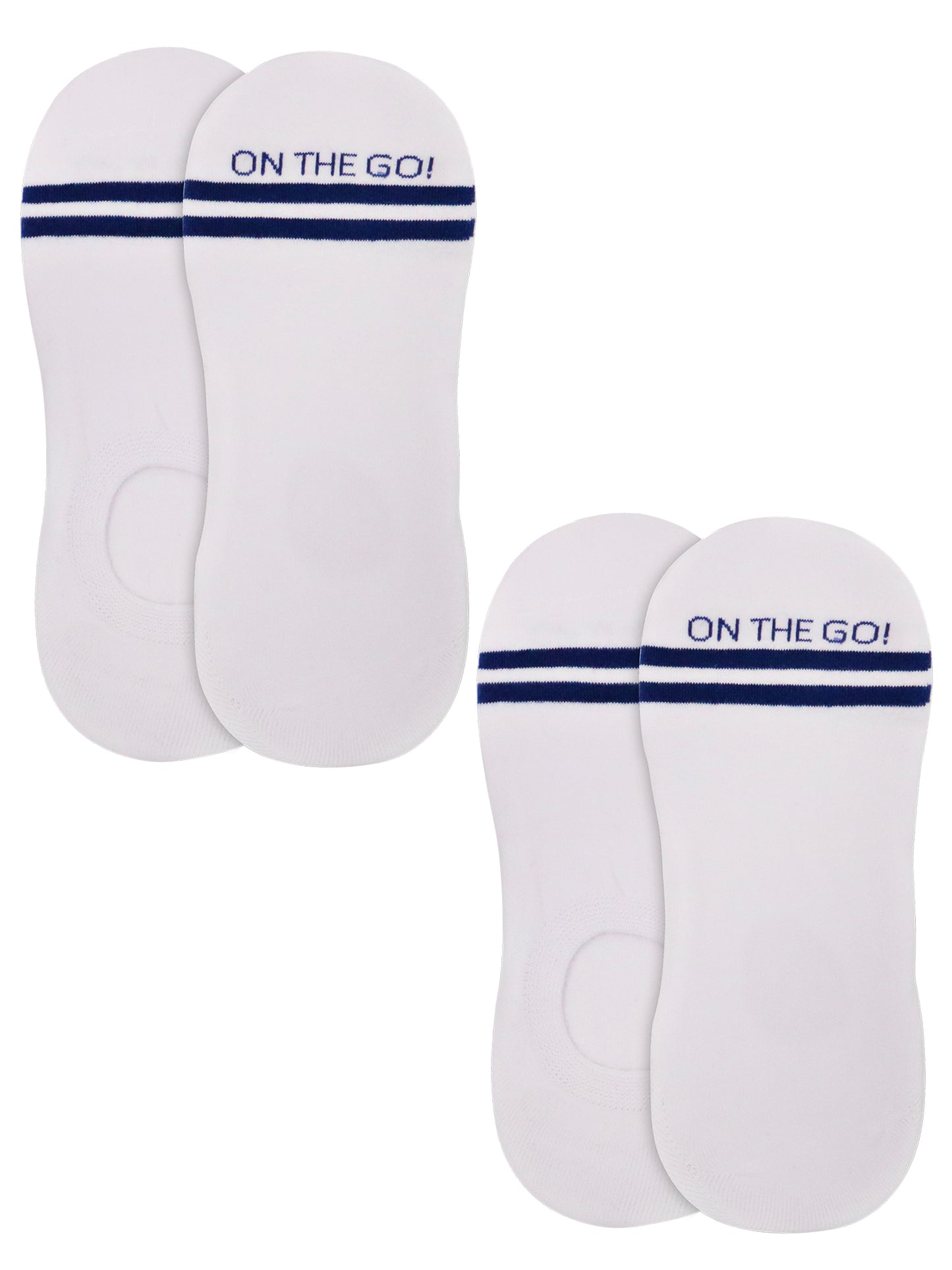 Men's Invisible Socks (2 Pair Pack) - On The Go Hosiery