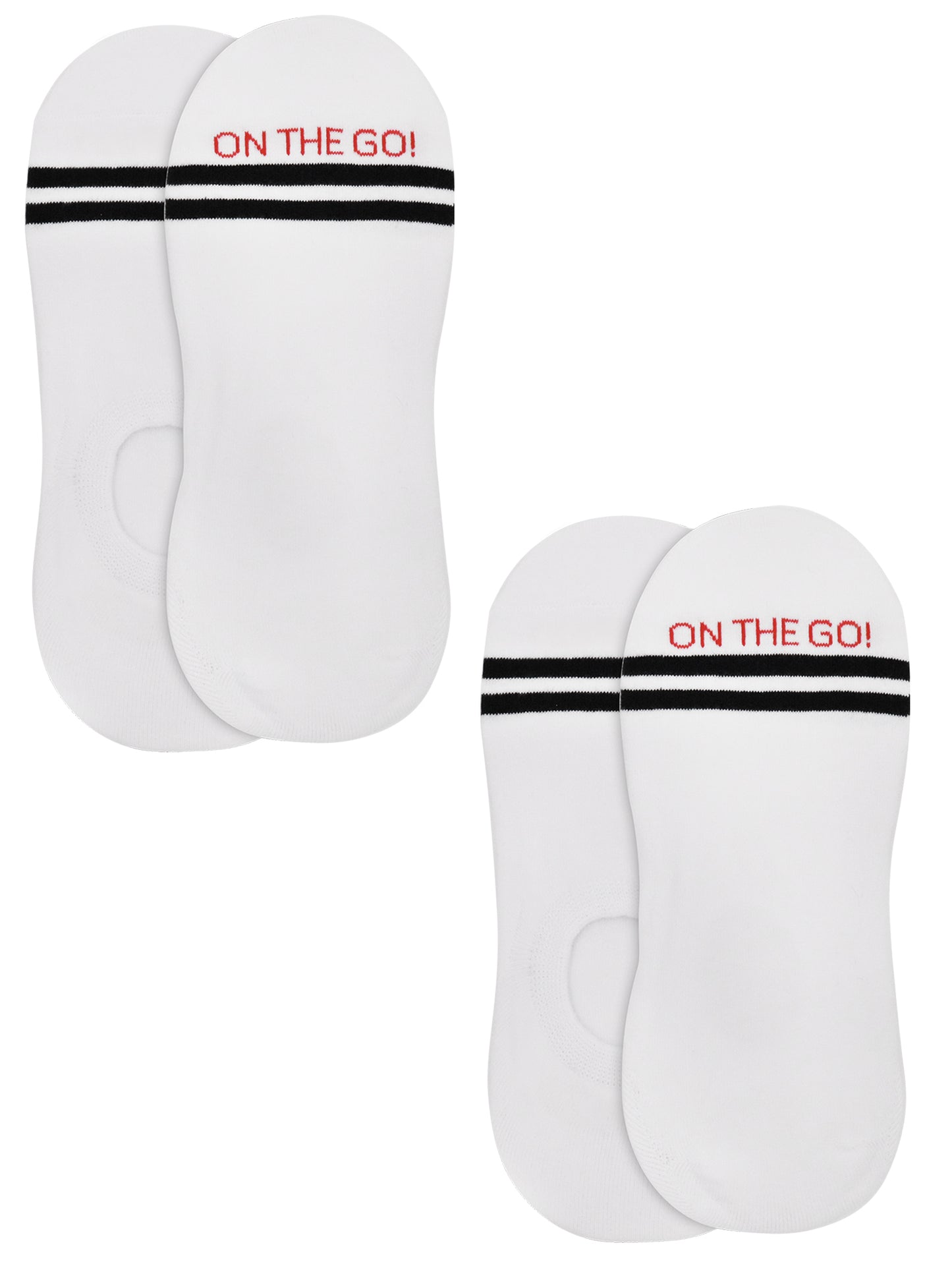 Men's Invisible Socks (2 Pair Pack) - On The Go Hosiery