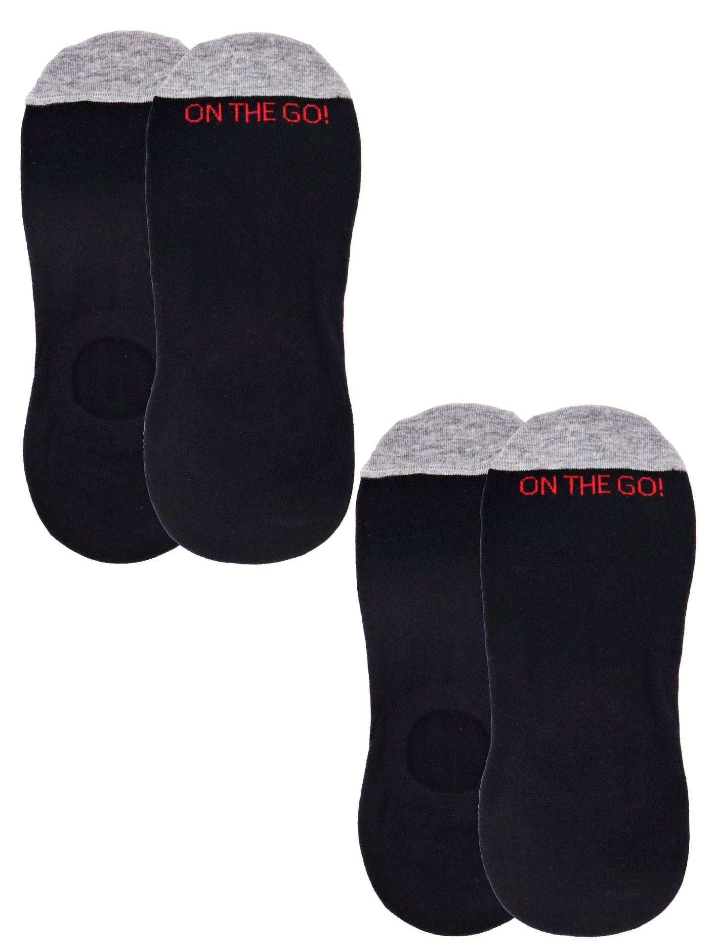 Men's Invisible Socks (2 Pair Pack) - On The Go Hosiery