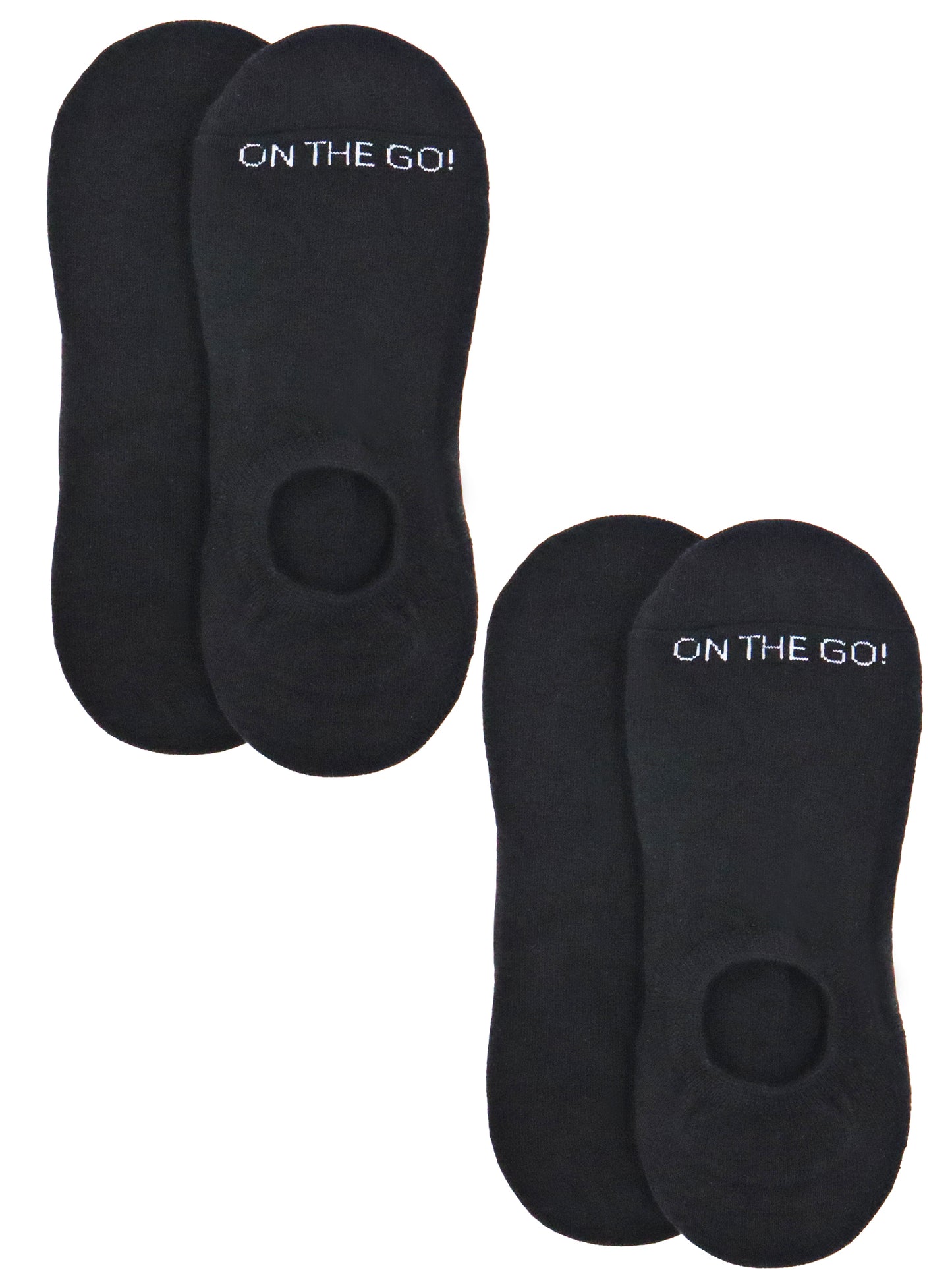 Men's Invisible Socks (2 Pair Pack) - On The Go Hosiery