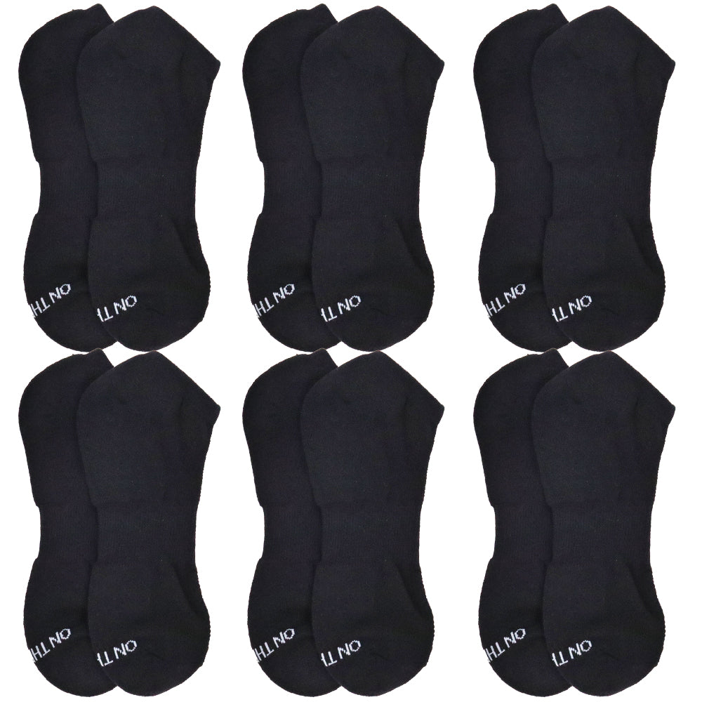 Men's Low-Cut Cushion Socks - Combo (6 Pair Pack)