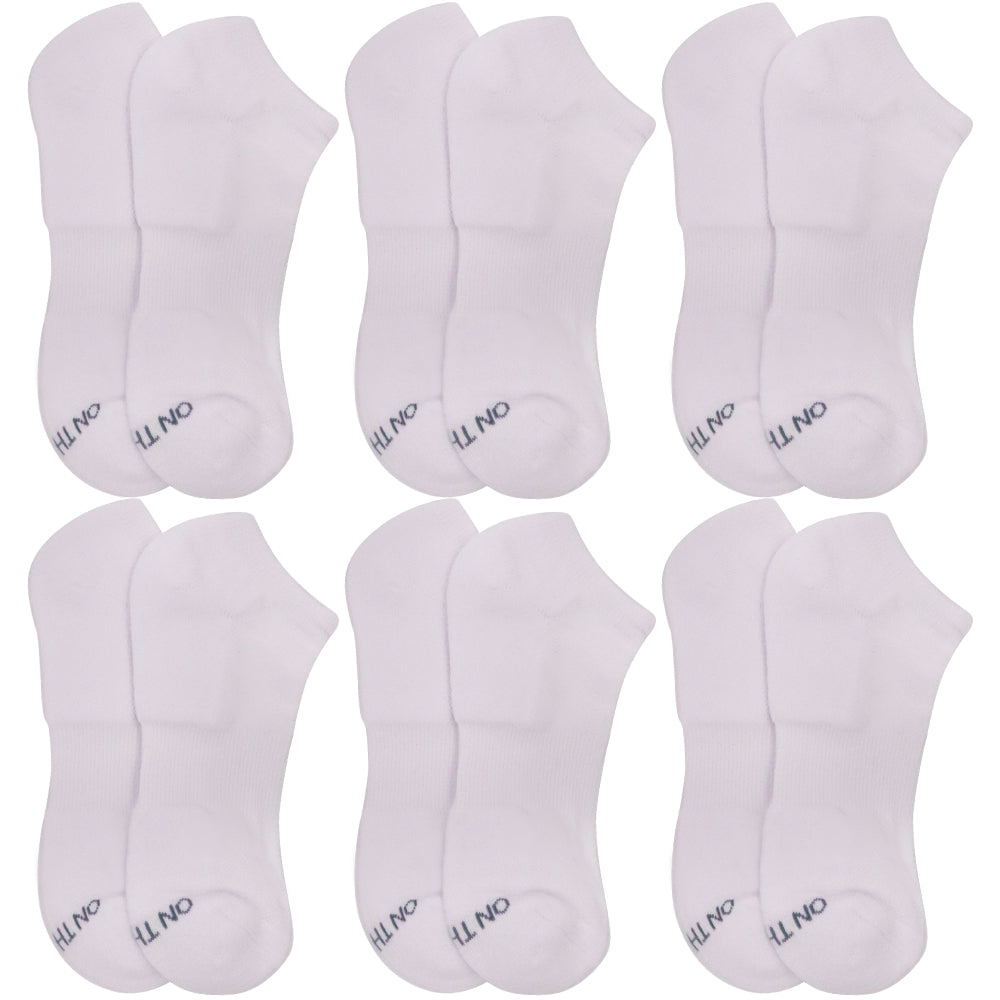 Men's Low-Cut Cushion Socks - Combo (6 Pair Pack)