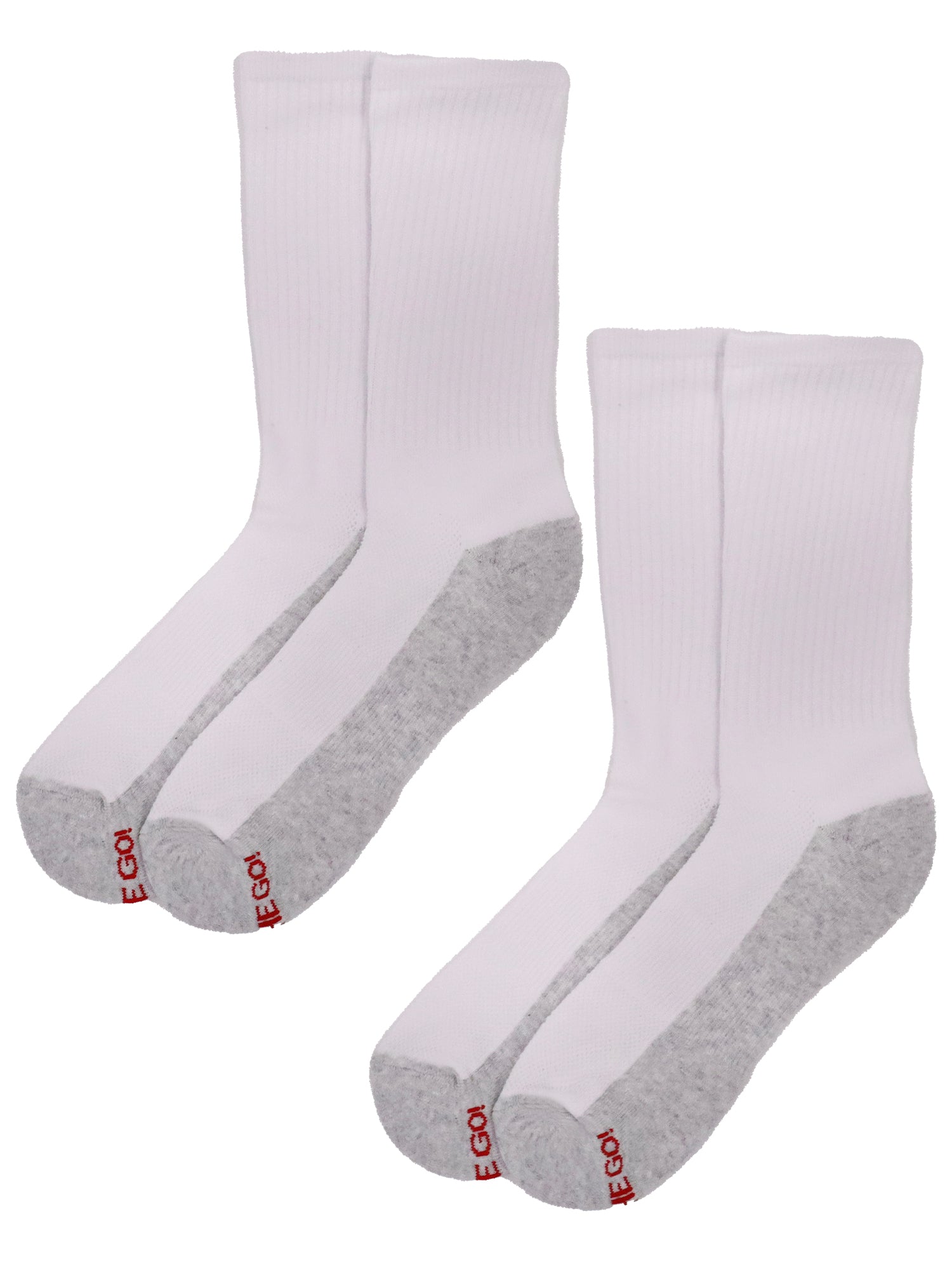 Cushion Fashion No Show Socks- Speckle Heel/Toe Design (2 Pair Pack)-  Women's Socks - On The Go Hosiery