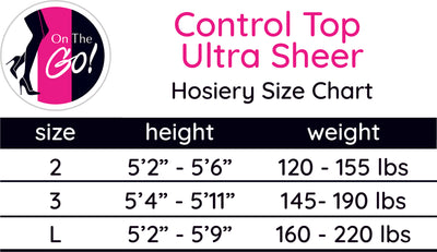 Control Top Ultra Sheer Hosiery
