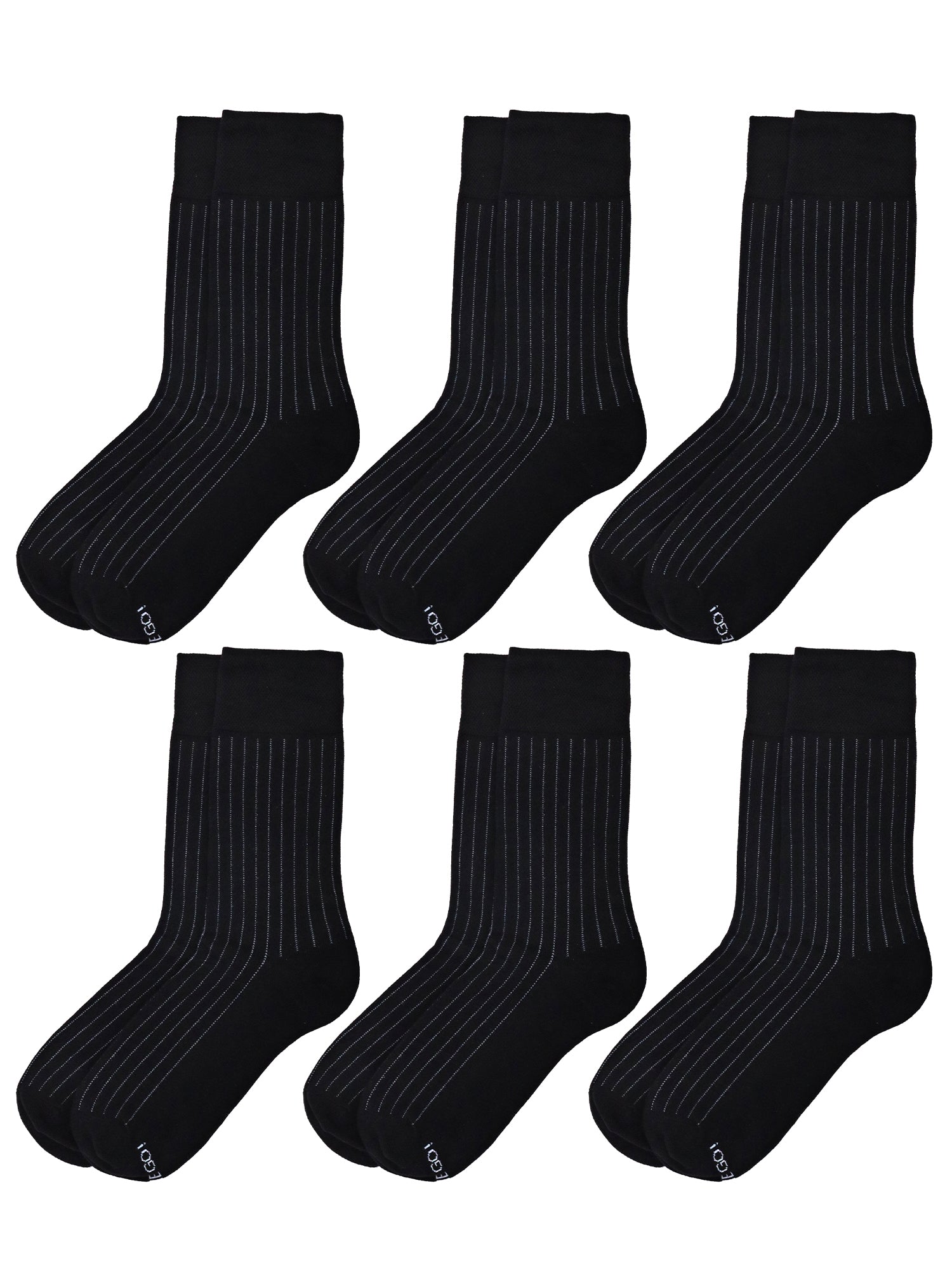 On the Go Men's Dress Socks (2 Pair Pack, Black)