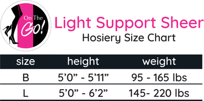 Light Support Sheer Hosiery