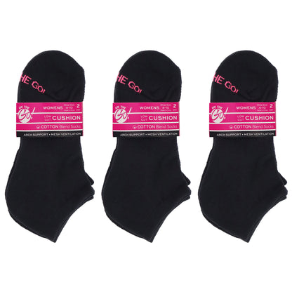 Low Cut Cushion Socks (6 Pair Pack)