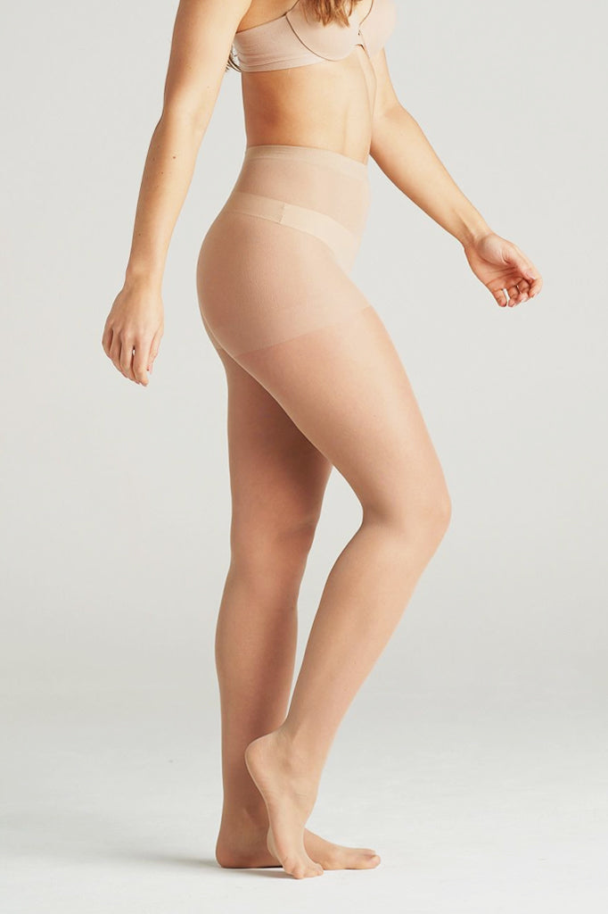 Nude Opaque Tights, Comfortable Low Rise Luxe Waistband