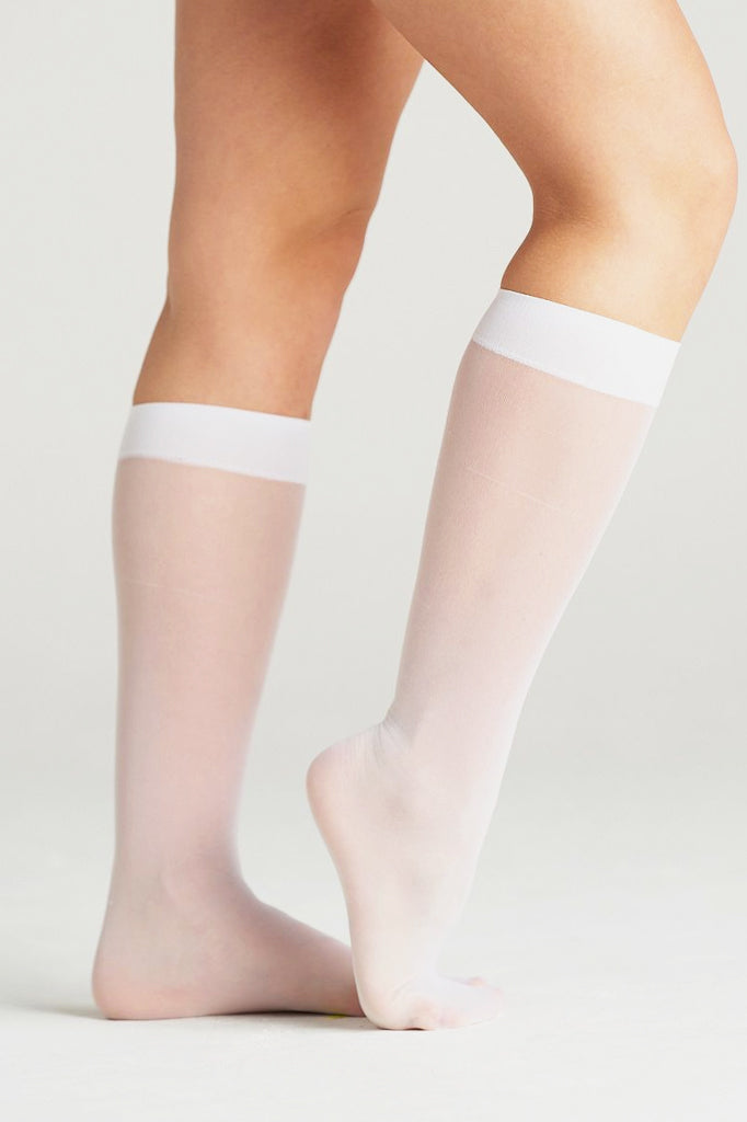 3 PACK Black Sheer Knee High Socks With Comfort Top