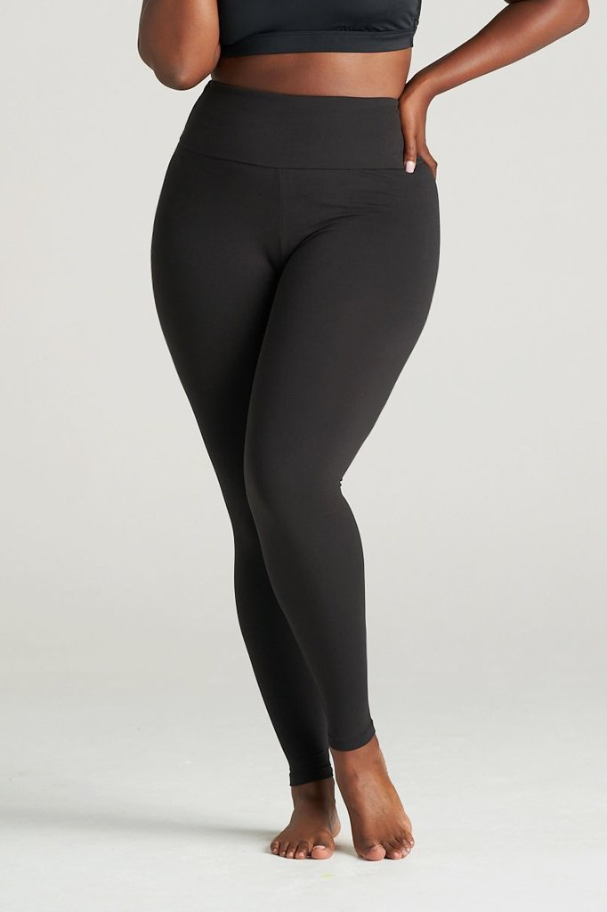 Black women in sales leggings