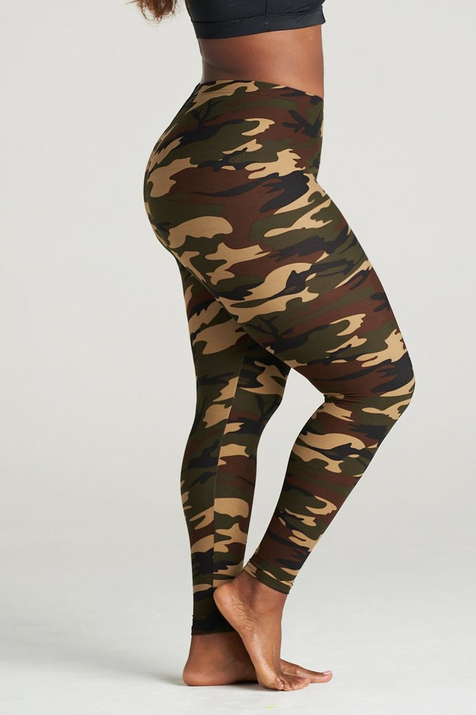 SuperSoft Camo Print Leggings - Hosiery for Women